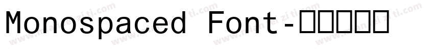Monospaced Font字体转换
